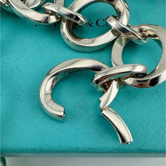 Vtg. Tiffany & Co. Twisted Twist Link Statement Necklace Sterling Silver (HEAVY) - Picture 6 of 7
